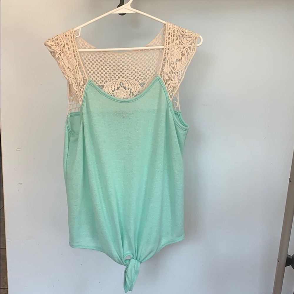 Turquoise blouse